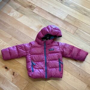 Patagonia Fuchsia Hooded Puffer Jacket